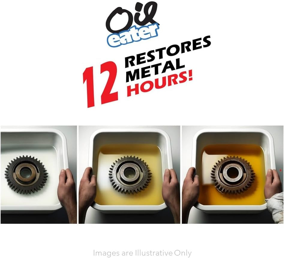 Overnight Rust Remover - Safe & Easy Soak for Tools, Auto Parts, Antiques, 32Oz Concentrate - Makes 1-Gallon