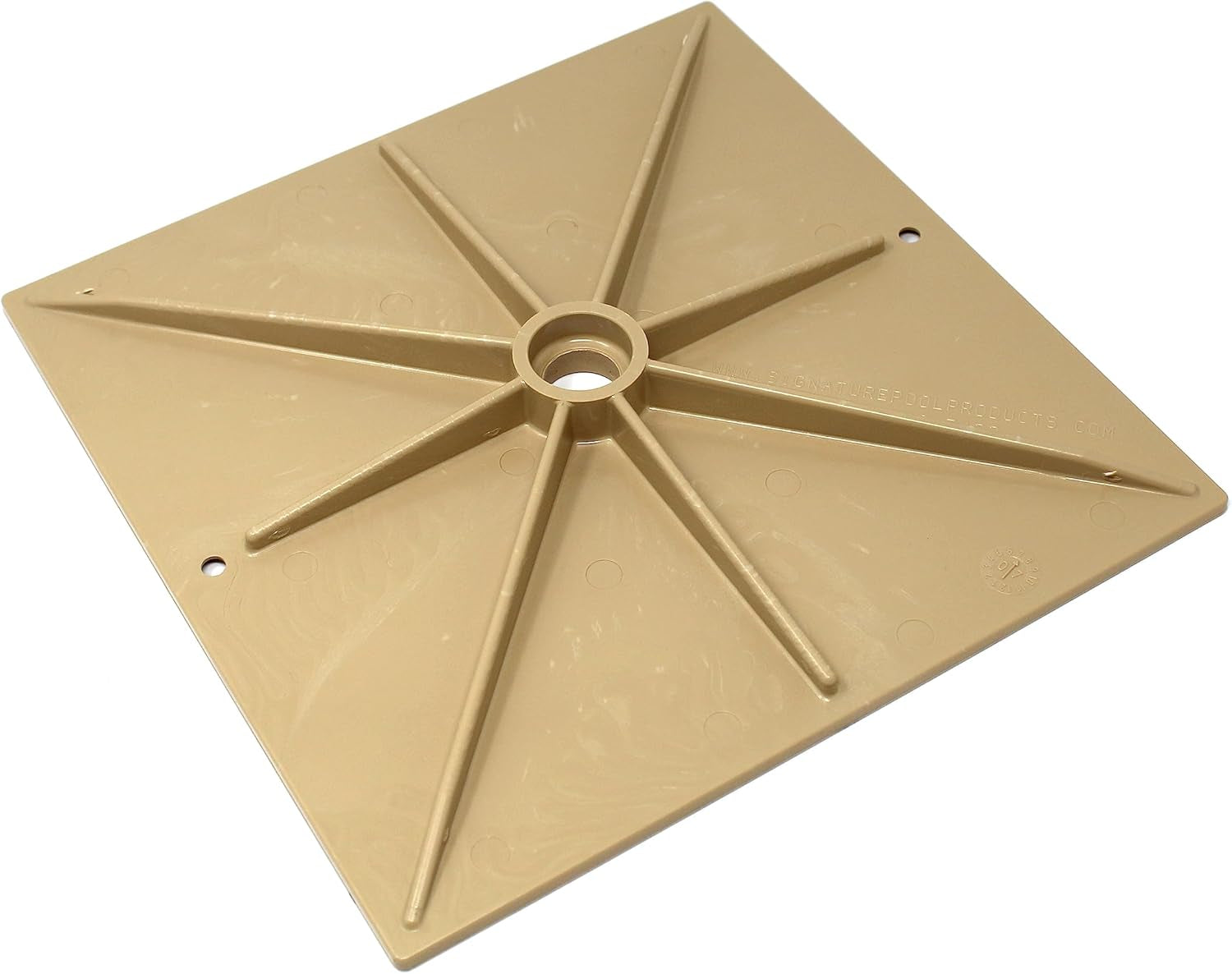 10 Inch Square Skimmer Deck Cover 10"X10" Lid Replacement for Hayward SPX1082E SP1082 (2, Tan)