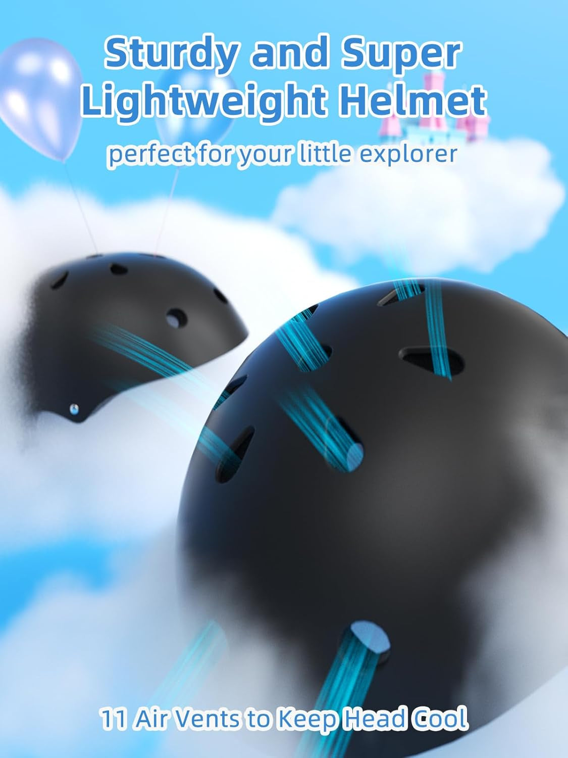 Toddler Bike Helmet for Baby/Infant 2-8 Years Old, Adjustable Skateboard Helmet for Kids Boys Girls