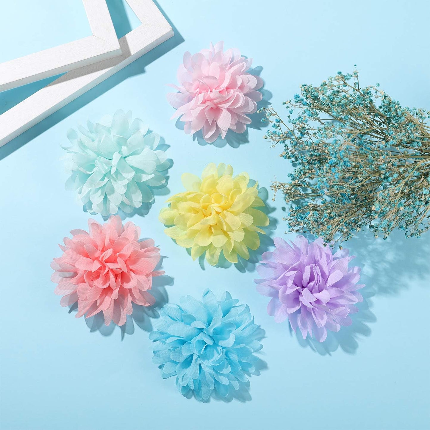 20 Pcs 4.7 Inch Dog Collar Flowers Bow Multicolored Pet Bow Collar Charms Accessories for Puppy Cat Dog Pet Grooming Accessories
