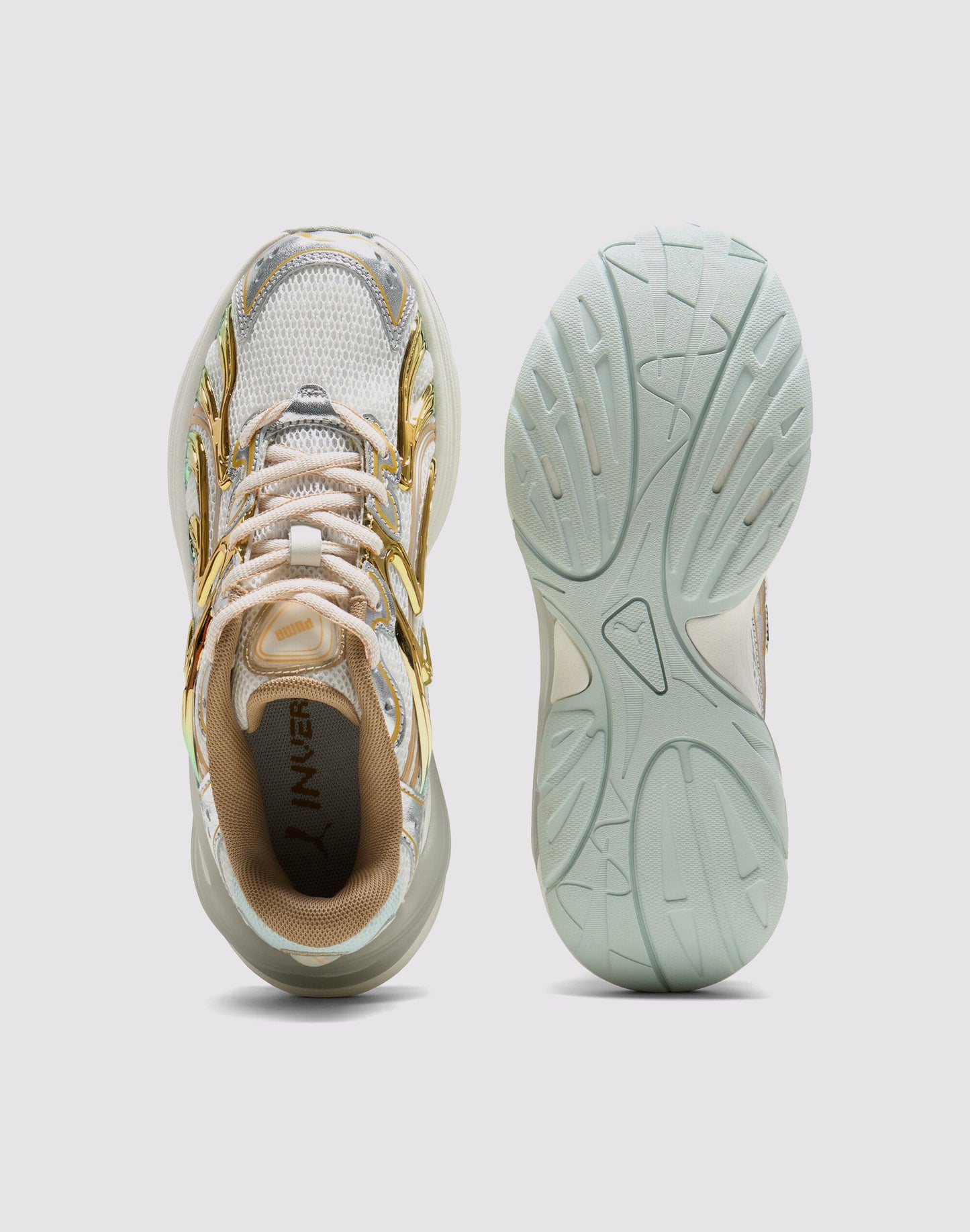 Inverse Metallic "White/Gold"