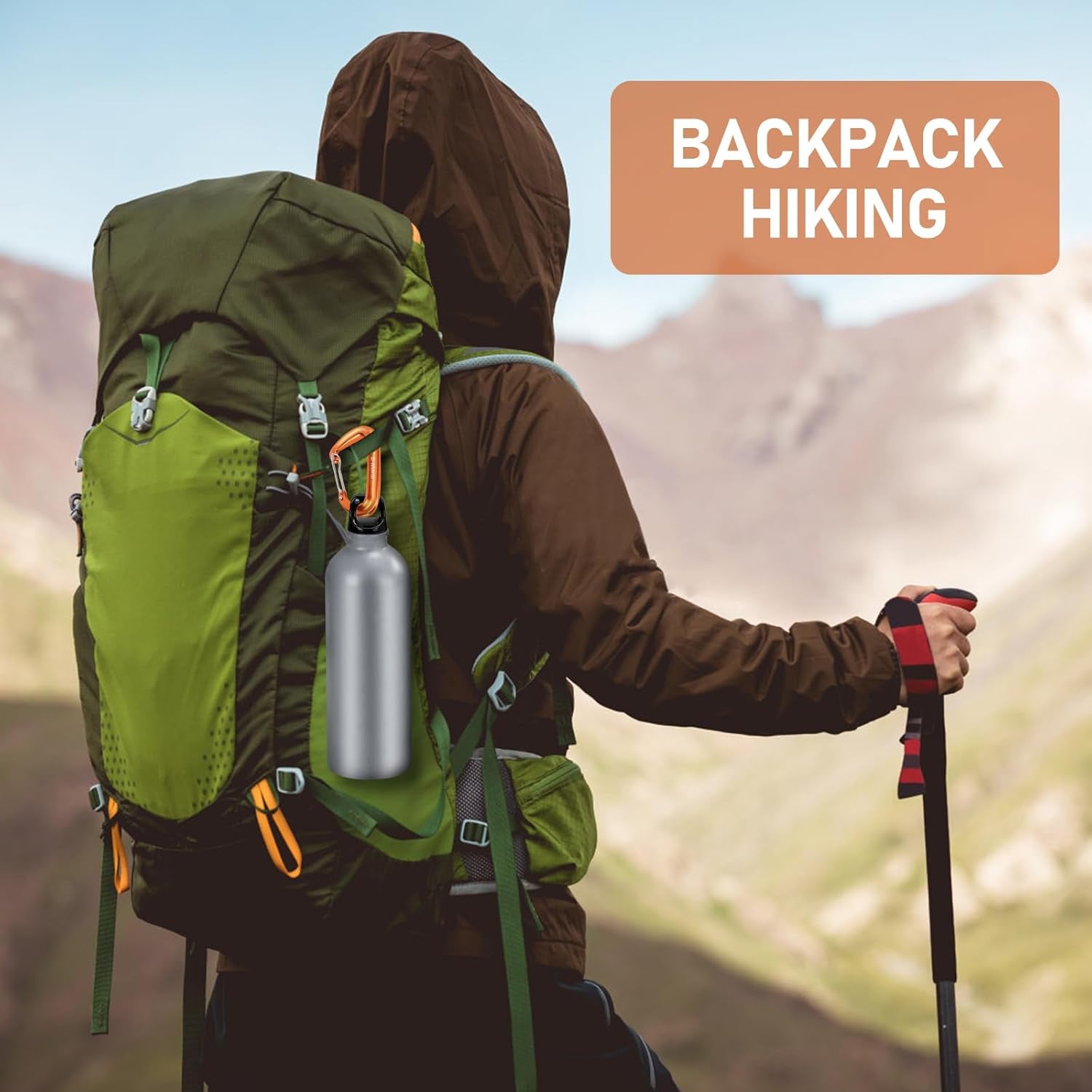 Carabiner Clips Heavy Duty 12Kn (2697 Lbs)-Lightweight Locking Carabiners for Camping, Hiking, Hammock, Dog Leash Harness, Outdoor and Gym Etc, Keychains& Utility