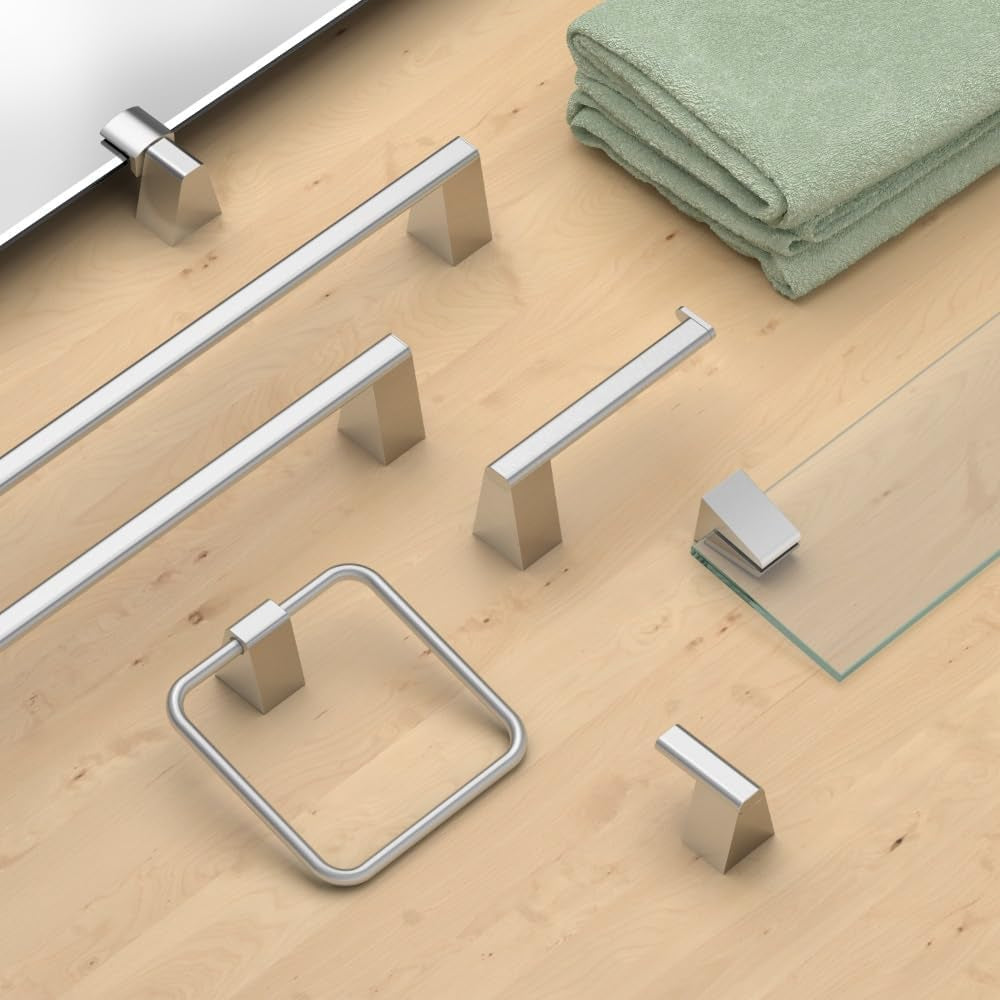 5662 A-Line Towel Ring, Satin Nickel