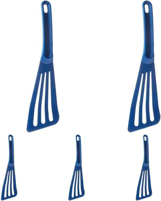 Hell'S Tools Hi-Heat Slotted Spatula, 12 Inch X 3.5 Inch, Blue (Pack of 5)