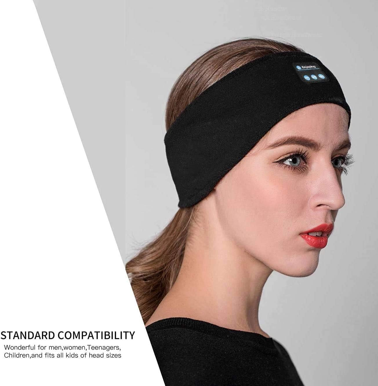 Bluetooth Sports Headband Headphones Ultra-Thin HD Stereo for Workout, Travel, Meditation