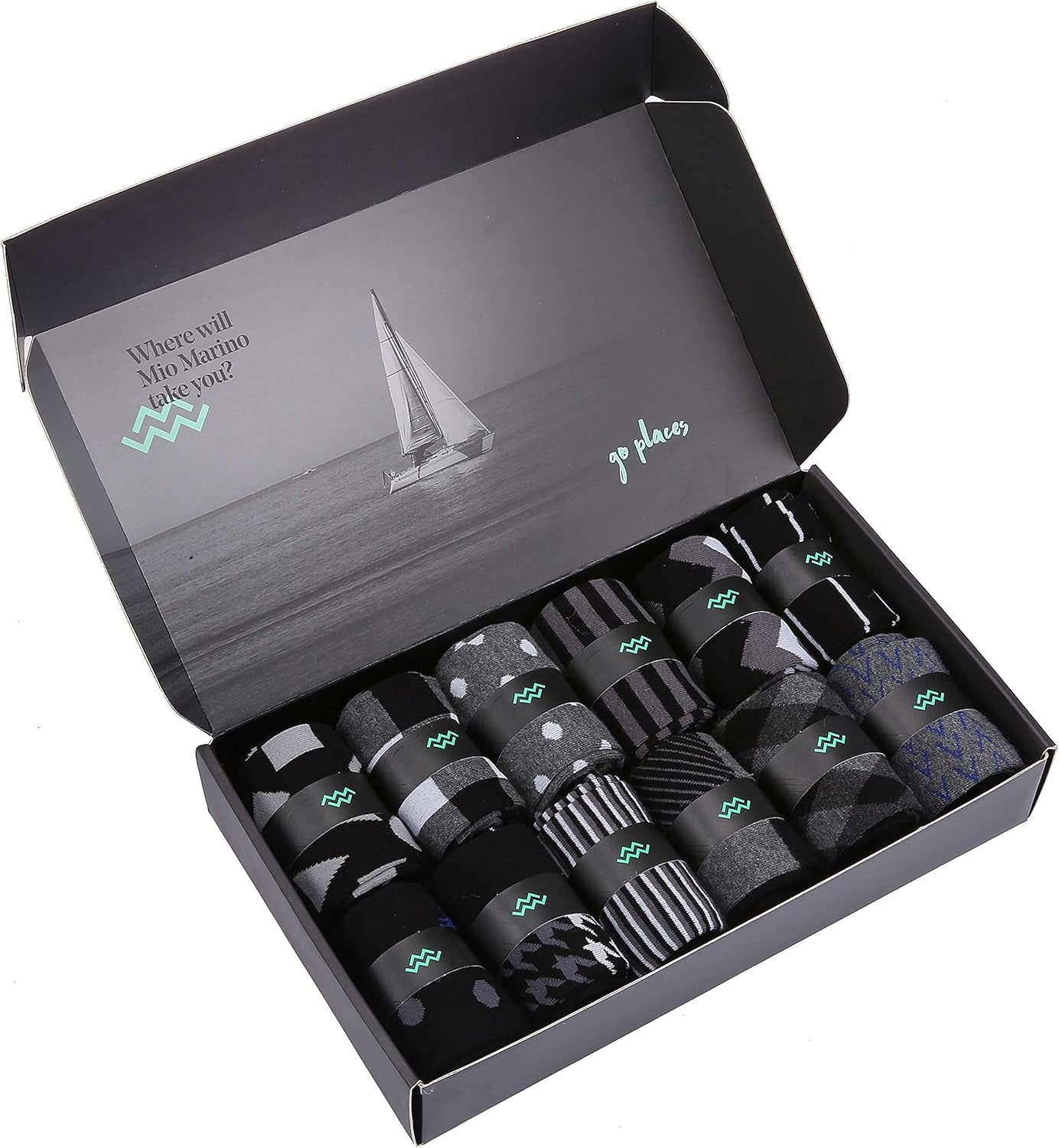 Premium Cotton Odor Resistent Mens Dress Socks | 12 Pack