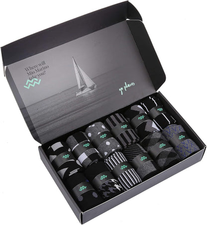 Premium Cotton Odor Resistent Mens Dress Socks | 12 Pack